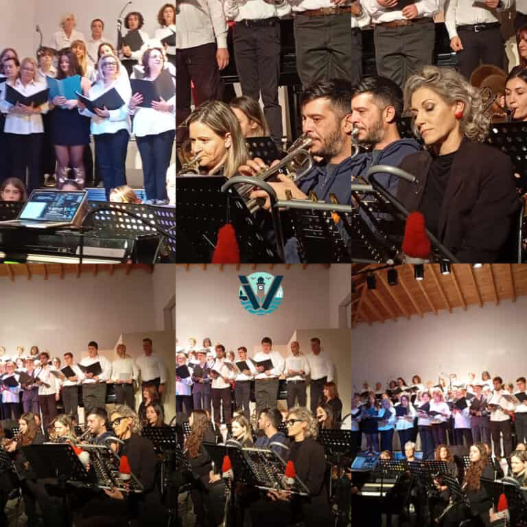 Χριστουγεννιάτικες μελωδίες από τη Φιλαρμονική και τη Χορωδία Δήμου Σκιάθου στο Μπούρτζι