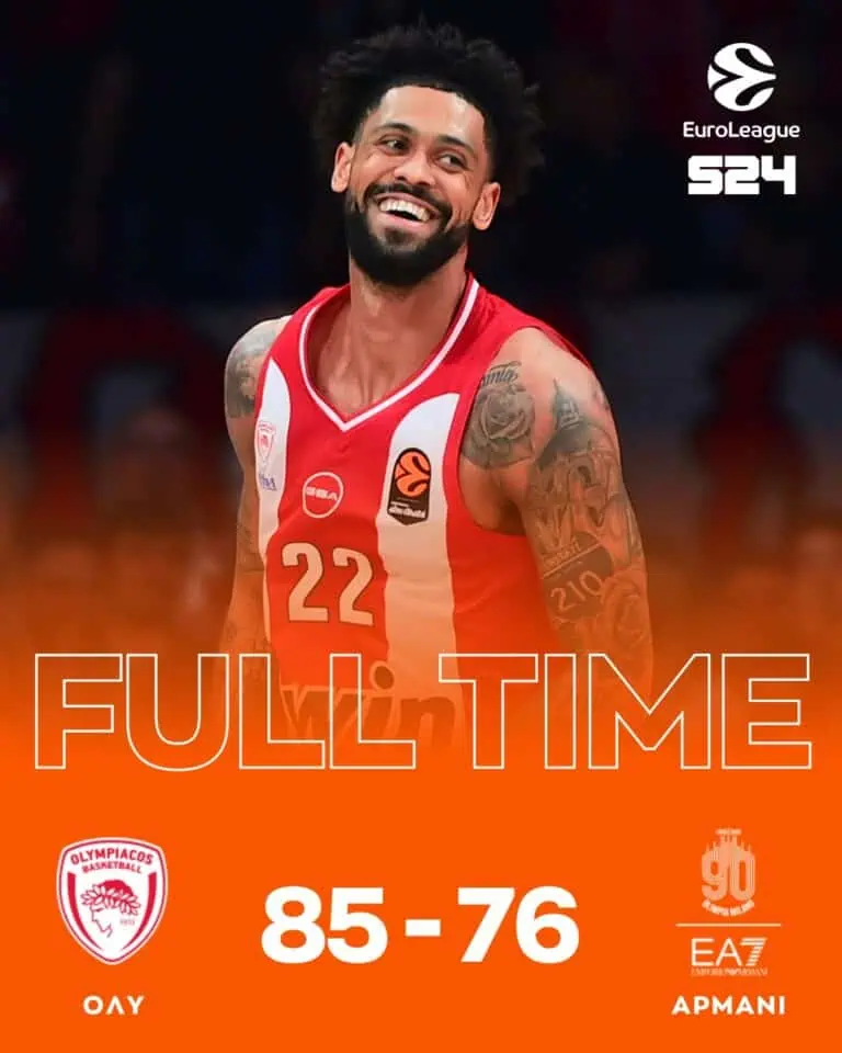  Ολυμπιακός στην κορυφή της Ευρώπης – Πρώτος στη regular season της EuroLeague!