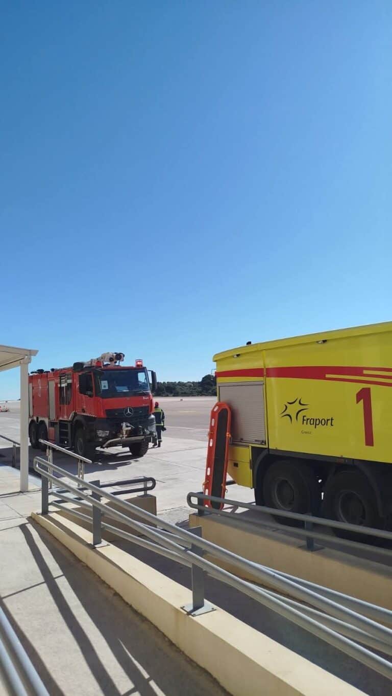 Πραγματοποιήθηκε  Άσκηση Εκκένωσης στο Αεροδρόμιο Σκιάθου