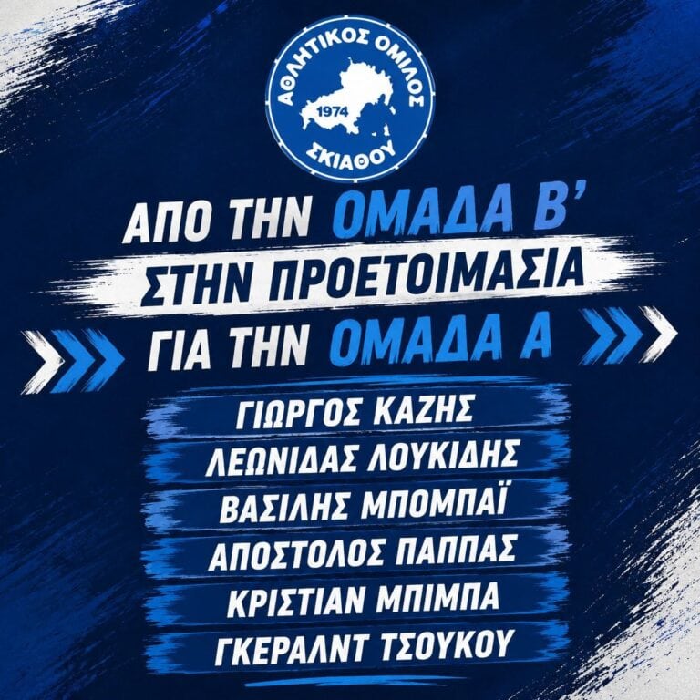 Αθλητικός Όμιλος Σκιάθου: Ανανεώσεις και αποχωρήσεις